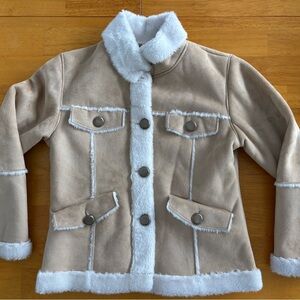 Talbots Kids Girls Faux Suede Jacket